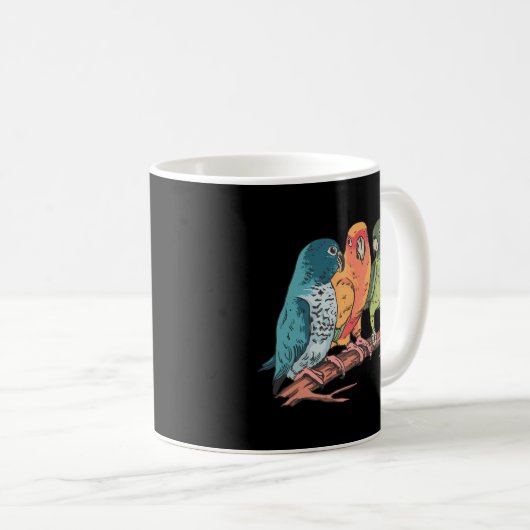 Mug Perroquet d'oiseaux (Devant droit)