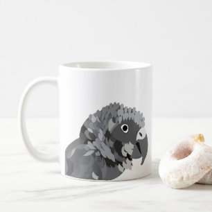 Mug Perroquet Gris Africain Amoureux des Oiseaux