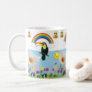 Mug Perroquet lapins arc-en-ciel Musique