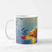 Mug perroquet lumineux perché sur une branche. (Gauche)