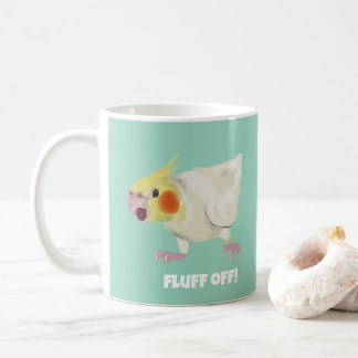 Mug Perroquet lutino en colère drôle qui envoie balade