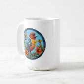 Mug Perroquet mandrinier oiseau coloré (Devant gauche)