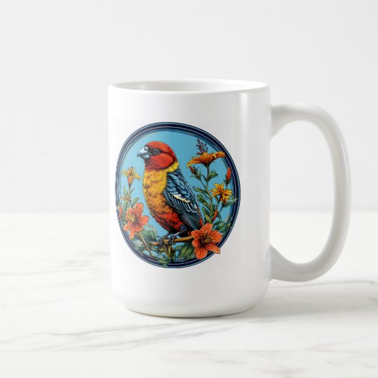 Mug Perroquet mandrinier oiseau coloré (Droite)