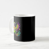 Mug Perroquet Mardi Gras - Oiseau de Fête Joyeux (Devant gauche)