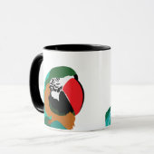 Mug Perroquet Oiseau Coloré (Devant gauche)