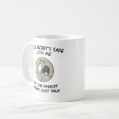 Mug Perroquet parlant de gris africain (Devant gauche)