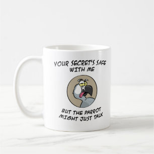Mug Perroquet parlant de gris africain