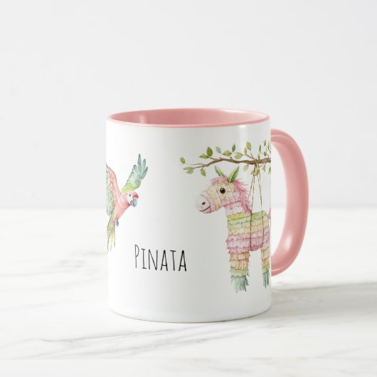 Mug Perroquet & Piñata (Devant droit)