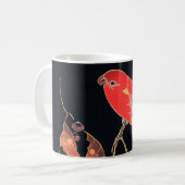 Mug Perroquet rouge sur la branche d'un arbre par Ito (Devant gauche)