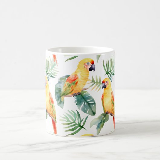 Mug Perroquet tropical coloré (Centre)