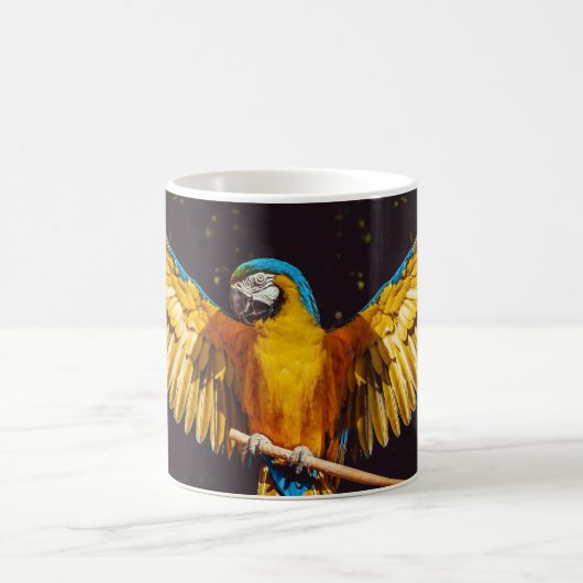 Mug Perroquet Tropical Sur Une Perche (Centre)
