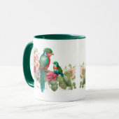 Mug Perroquet vert et bébé (Devant gauche)