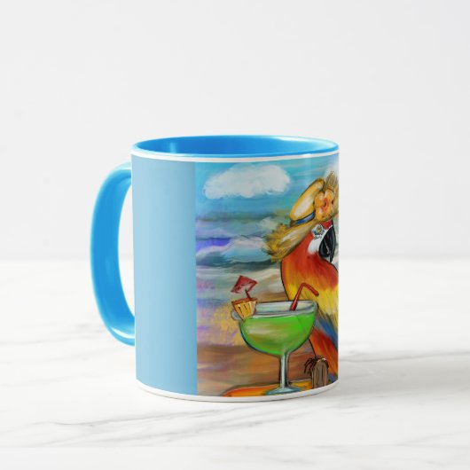 Mug Perroquets (Devant gauche)