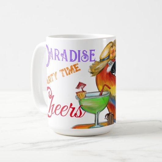 Mug Perroquets (Devant gauche)