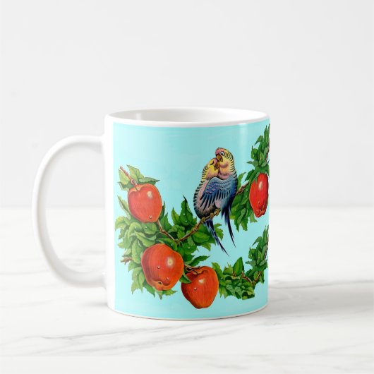 Mug perroquets amoureux (Gauche)