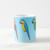 Mug Perroquets Aras de Dessin Animé Mignons (Centre)
