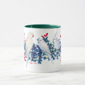 Mug Perroquets blancs de Noël (Centre)