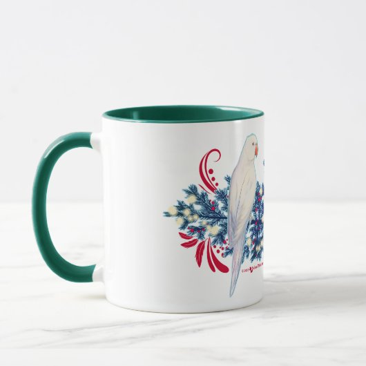 Mug Perroquets blancs de Noël (Gauche)