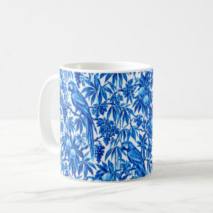 Mug Perroquets bleus dans un jardin tropical