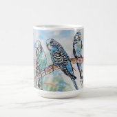 Mug Perroquets Budgies Mâles Nom (Centre)