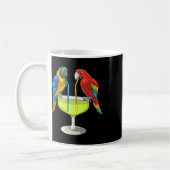 Mug Perroquets buvant des margaritas Vacances hawaïenn (Gauche)