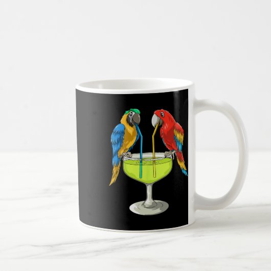 Mug Perroquets buvant des margaritas Vacances hawaïenn (Droite)