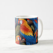 Mug Perroquets Colorés (Devant droit)