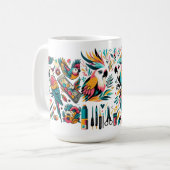 Mug Perroquets colorés Art tropical (Devant gauche)