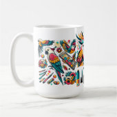 Mug Perroquets colorés Art tropical (Gauche)
