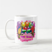 MUG PERROQUETS D'ANNIVERSAIRE (Gauche)