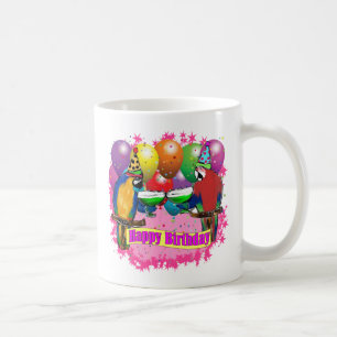 MUG PERROQUETS D'ANNIVERSAIRE