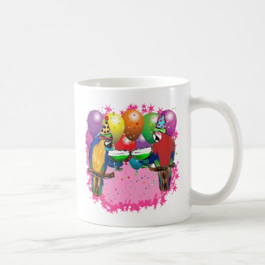 MUG PERROQUETS DE FÊTE (Droite)