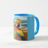 Mug Perroquets de fête (Devant droit)