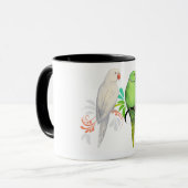 Mug Perroquets de Ringneck d'Indien (Devant gauche)