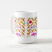 Mug Perroquets et fleurs (Devant gauche)