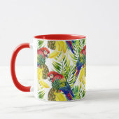 Mug Perroquets Et Fruits Tropicaux (Gauche)