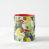 Mug Perroquets Et Fruits Tropicaux (Centre)