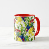 Mug Perroquets Et Fruits Tropicaux (Devant droit)