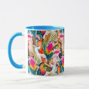 Mug Perroquets et palmettes