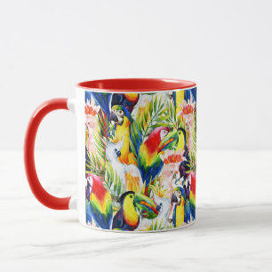 Mug Perroquets et palmettes