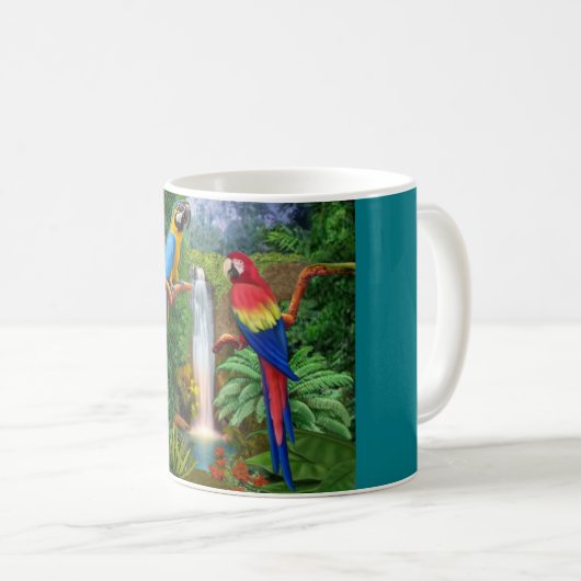 Mug Perroquets tropicaux d'ara (Devant droit)