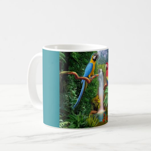 Mug Perroquets tropicaux d'ara (Devant gauche)