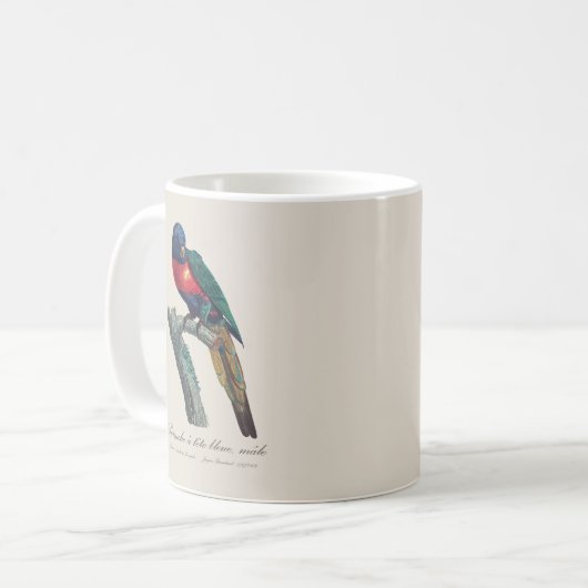 Mug Perruche a tete bleue / Rainbow lorikeet (Devant gauche)