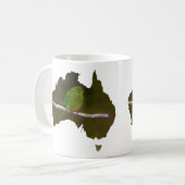 Mug Perruche à ventre orange rare forme Australie (Devant gauche)