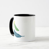 Mug Perruche anglaise verte (Devant gauche)