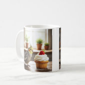Mug Perruche calopsitte avec un Cupcake aux fraises Am (Devant gauche)