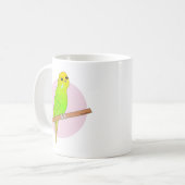 Mug Perruche verte mignonne (Devant gauche)