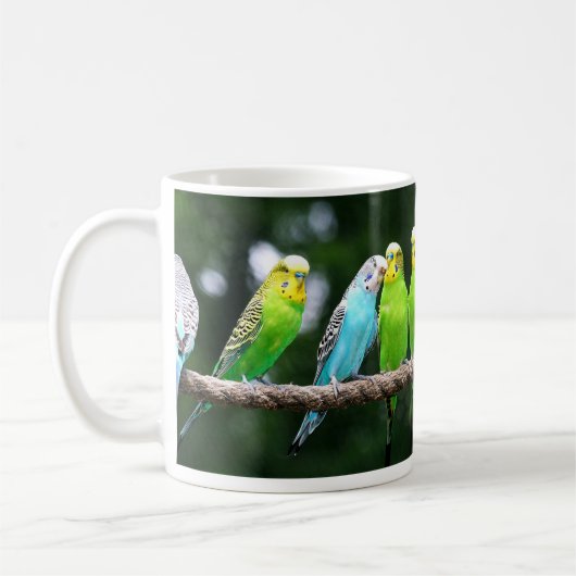 Mug Perruches colorées (Gauche)