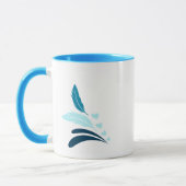 Mug Perruches masquées par bleu (Gauche)
