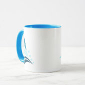 Mug Perruches masquées par bleu (Devant gauche)